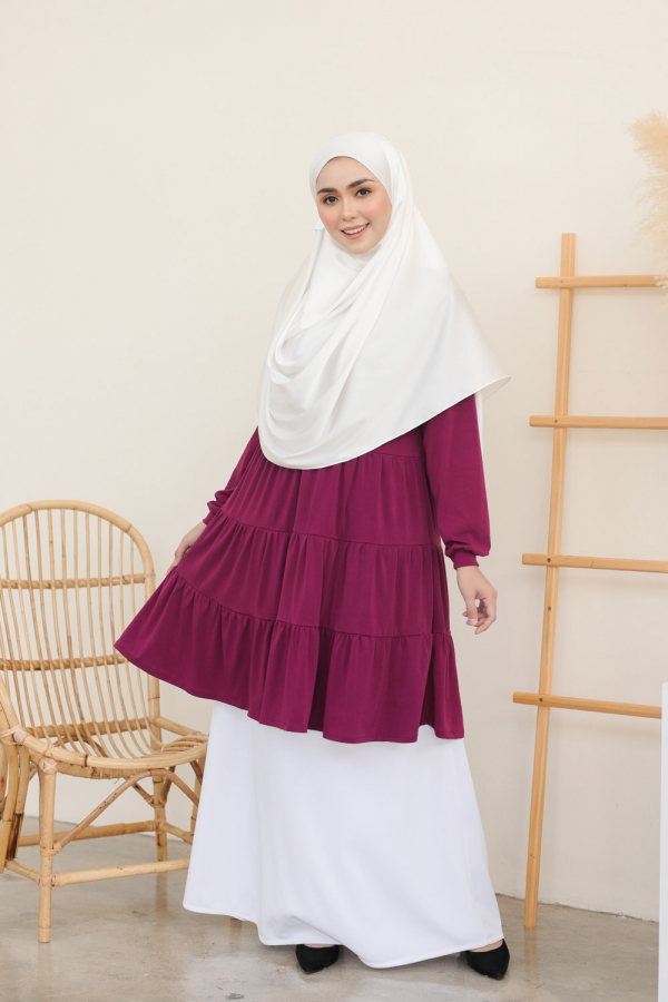 Qalam Blouse - Mulberry Qalam Blouse - Mulberry